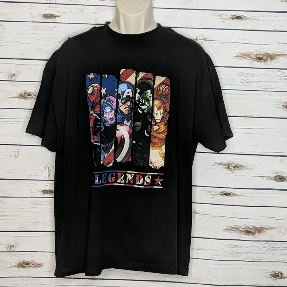 MARVEL Men's short sleeved T-shirt Black XL